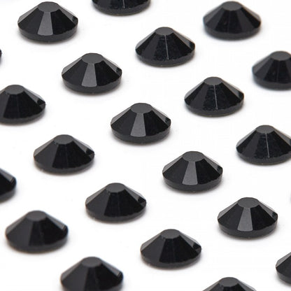 Jet Black - Non-Hotfix Rhinestones