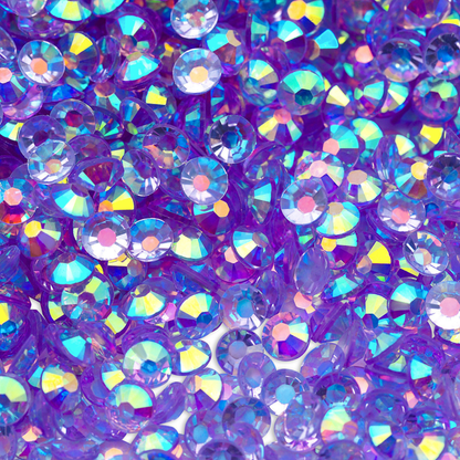 Dark Purple AB - Transparent Non-Hotfix Rhinestones