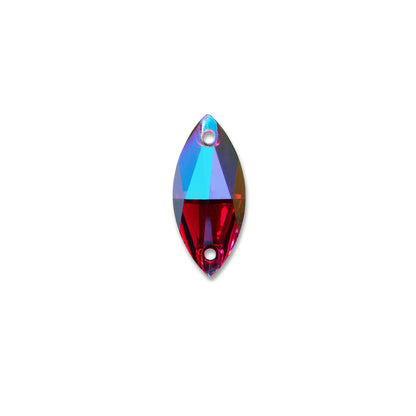 Terävä Soikea, Amethyst AB - Resin, Ommeltava Strassi