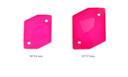 Cosmic, Neon Pink - Glass, Sew on Rhinestones
