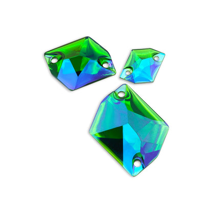 Cosmic, Emerald AB - Resin, Sew on Rhinestones