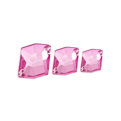 Cosmic, Lt. Rose - Glass, Sew on Rhinestones