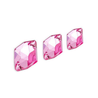 Cosmic, Lt. Rose - Glass, Sew on Rhinestones