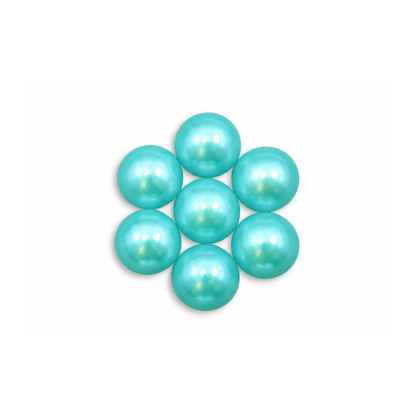 Aquamarine - Half Pearls