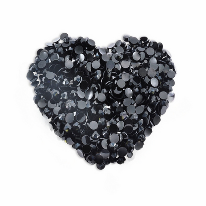 Jet Black - Jelly Non-Hotfix Strassi