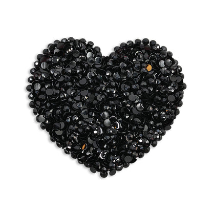 Jet Black - Jelly Non-Hotfix Strassi