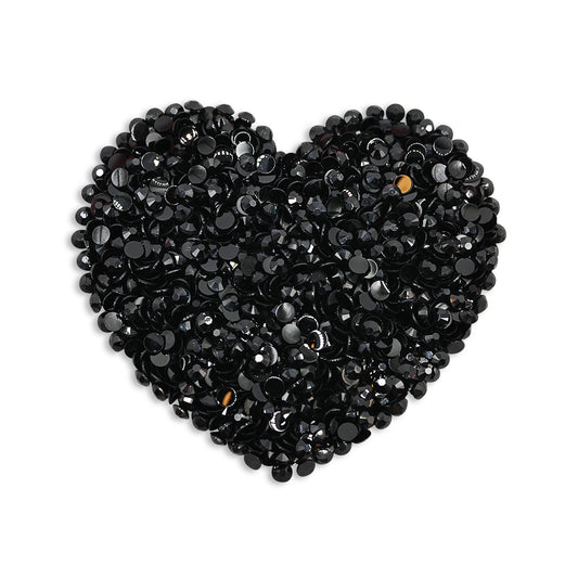 Jet Black - Jelly Non-Hotfix Strassi