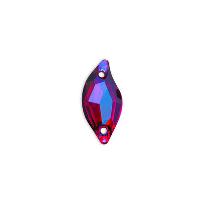 Leaf, Amethyst AB - Resin, Sew on Rhinestones