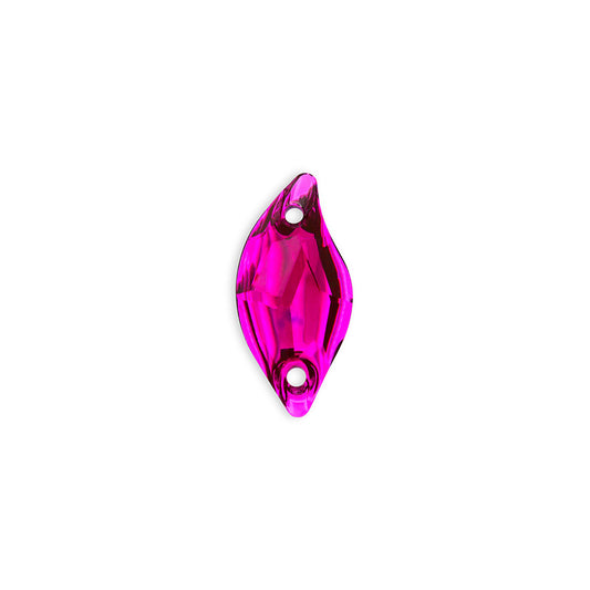 Lehti, Fuchsia - Resin, Ommeltava Strassi