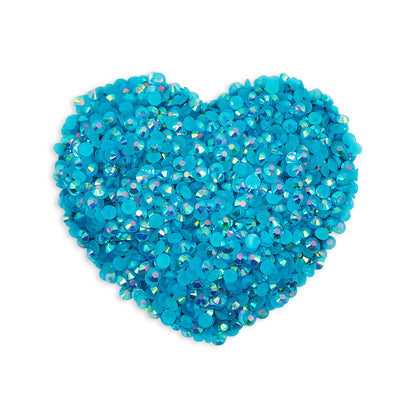 Malachite Sininen AB - Jelly Non-Hotfix Strassi