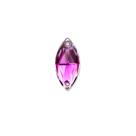 Terävä Soikea, Med. Amethyst - Resin, Ommeltava Strassi