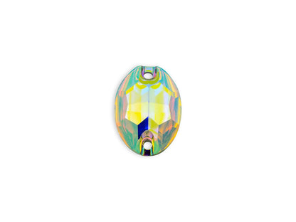Oval, Crystal AB - Resin, Sew on Rhinestone (Clearence)