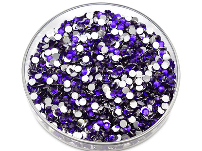 Purple - Resin, Non-Hotfix Rhinestones