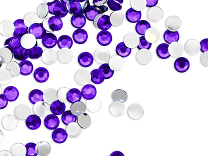 Purple - Resin, Non-Hotfix Rhinestones
