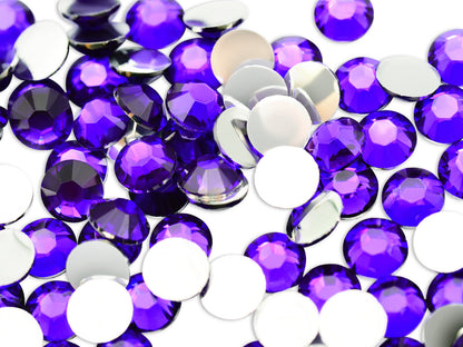 Purple - Resin, Non-Hotfix Rhinestones