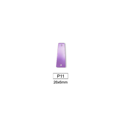 Mirror, Medium Amethyst, Shape P1-P20, Acrylic, Sew on