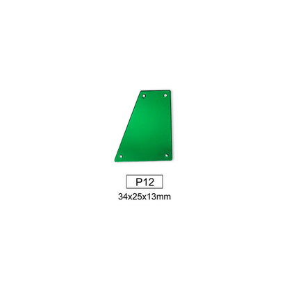 Mirror, Emerald, Shape P1 - P20, Acrylic, Sew on
