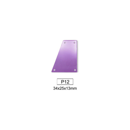 Mirror, Medium Amethyst, Shape P1-P20, Acrylic, Sew on