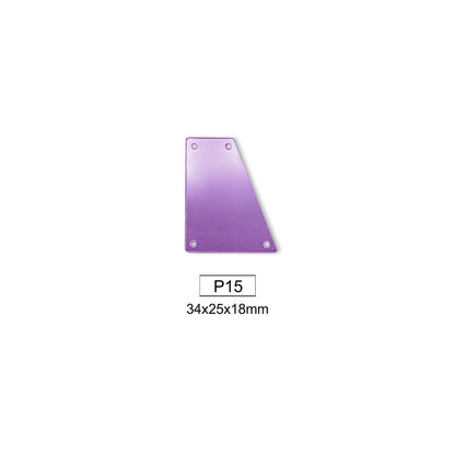 Mirror, Medium Amethyst, Shape P1-P20, Acrylic, Sew on
