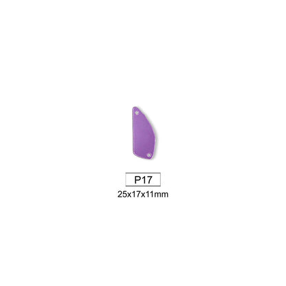 Mirror, Medium Amethyst, Shape P1-P20, Acrylic, Sew on