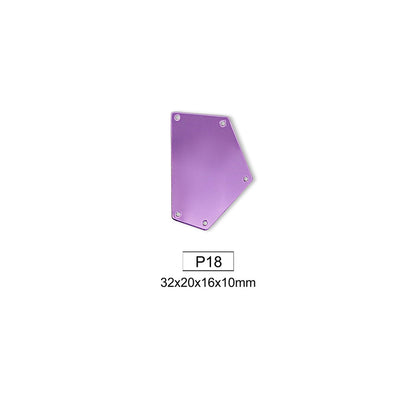 Mirror, Medium Amethyst, Shape P1-P20, Acrylic, Sew on