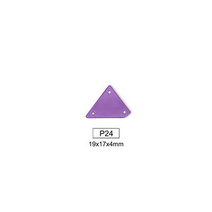 Mirror, Medium Amethyst, Shape P21-P40, Acrylic, Sew on