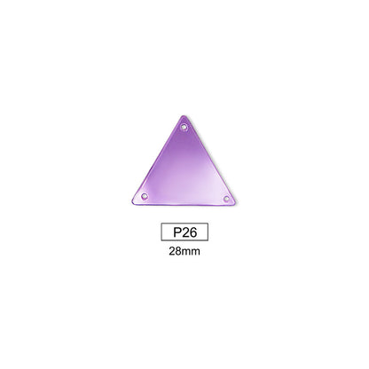 Mirror, Medium Amethyst, Shape P21-P40, Acrylic, Sew on