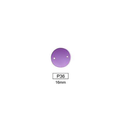 Mirror, Medium Amethyst, Shape P21-P40, Acrylic, Sew on