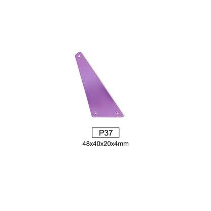 Mirror, Medium Amethyst, Shape P21-P40, Acrylic, Sew on