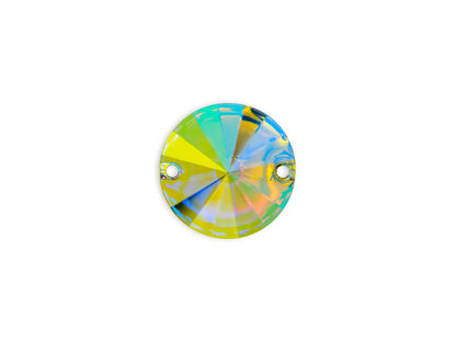 Rivoli Pyöreä, Crystal AB - Resin, Ommeltava Strassi