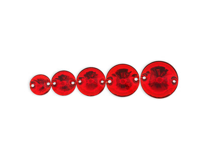 Rivoli Round, Lt. Siam - Resin, Sew on Rhinestones