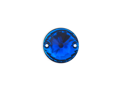 Rivoli Pyöreä, Sapphire - Resin, Ommeltava Strassi