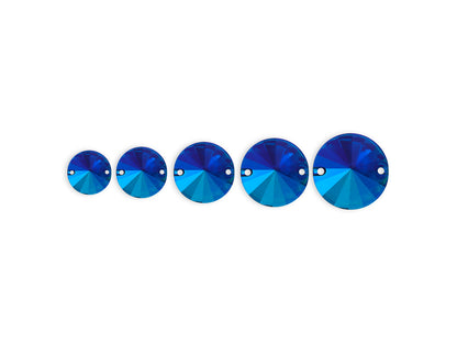 Rivoli Pyöreä, Sapphire AB - Resin, Ommeltava Strassi