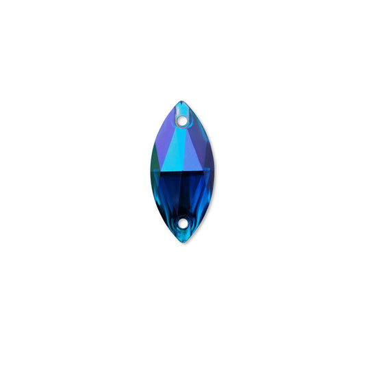 Terävä Soikea, Sapphire AB - Resin, Ommeltava Strassi