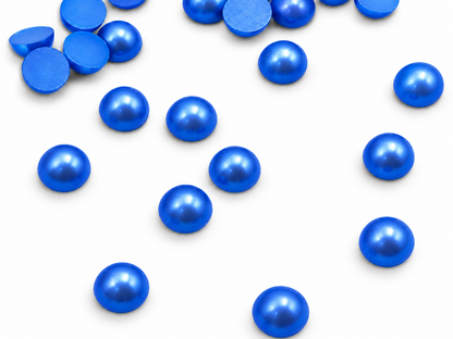 Sapphire Blue - Half Pearls