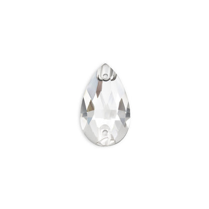 Teardrop, Crystal Clear - Glass, Sew on Rhinestone