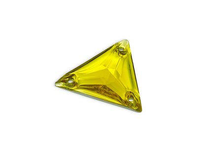 Triangle, Citrine - Resin, Sew on Rhinestone