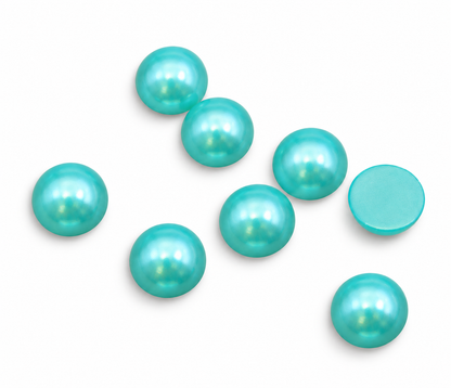 Aquamarine - Half Pearls
